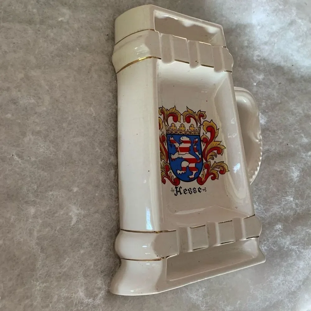Hess Coat Of Arms Vintage Beer Mug Shaped Ash Tray